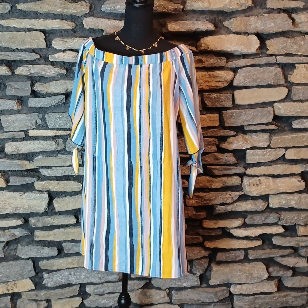 Bar III womens mini dress stripes sz  medium